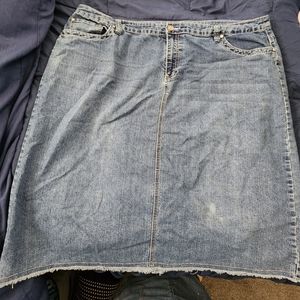 Baccini short jean skirt